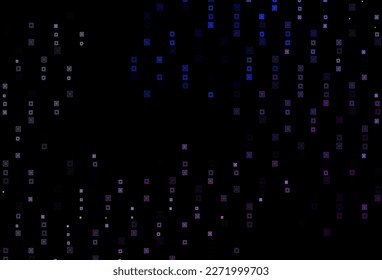 Diseño de vector azul, rosa oscuro con líneas, círculos. Diseño decorativo de estilo abstracto con círculos, rectángulos. Fondo para teléfonos móviles.