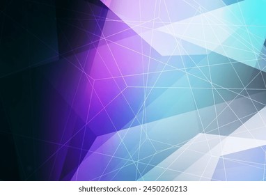 Rosa oscuro, diseño de Vector azul con líneas, triángulos. Hermosa ilustración con triángulos en estilo de la naturaleza. Diseño moderno para su tarjeta de visita.