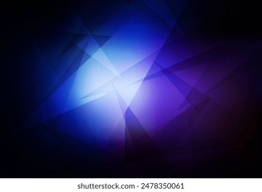 Rosa oscuro, diseño de Vector azul con líneas, triángulos. Ilustración abstracta moderna con triángulos coloridos. Fondo para un teléfono móvil.