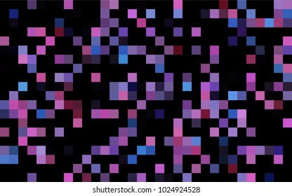 Dark Pink, Blue vector low poly background. A sample with a polygonal design. Illustration in polygonal style with repeating squares