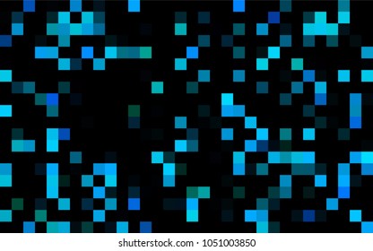 Dark Pink, Blue vector low poly background. A sample with a polygonal design. Illustration in polygonal style with repeating squares