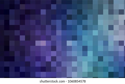 Dark Pink, Blue vector low poly background. A sample with a polygonal design. Illustration in polygonal style with repeating squares