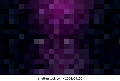 Dark Pink, Blue vector low poly background. A sample with a polygonal design. Illustration in polygonal style with repeating squares
