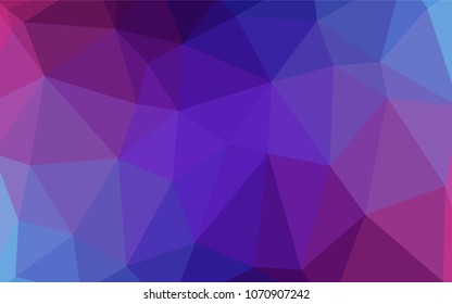 Dark Pink, Blue vector low poly texture. Shining colored illustration in a new style. Brand-new design for your business.