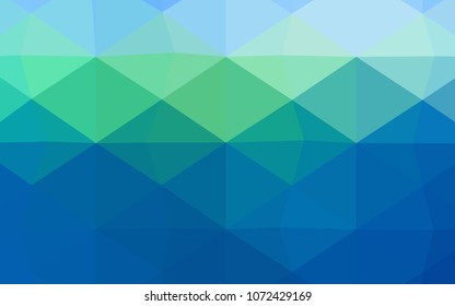 Dark Pink, Blue vector low poly texture. Elegant bright polygonal illustration with gradient. Triangular pattern for your business design.