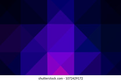 Dark Pink, Blue vector low poly cover. Polygonal abstract illustration with gradient. Brand-new design for your business.