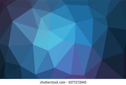 Dark Pink, Blue vector low poly layout. Colorful illustration in abstract style with gradient. That pattern can be used as a part of a brand book.