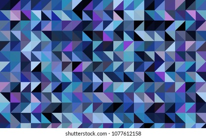 Dark Pink, Blue vector low poly pattern. Colorful abstract illustration with gradient. The polygonal design can be used for your web site.