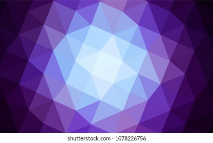 Dark Pink, Blue vector low poly texture. A completely new color illustration in a  polygonal style. Brand-new style for your business design.