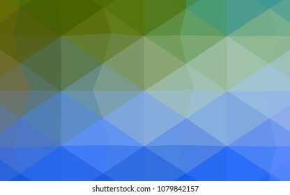 Dark Pink, Blue vector low poly cover. Colorful abstract illustration with gradient. That pattern can be used as a part of a brand book.