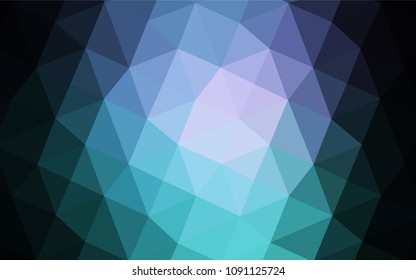 Dark Pink, Blue vector low poly texture. Elegant bright polygonal illustration with gradient. Brand-new design for your business.