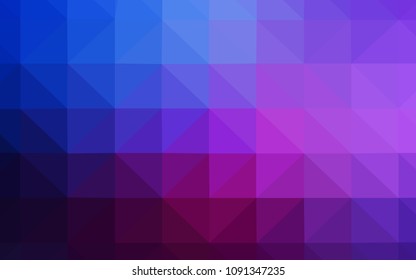 Dark Pink, Blue vector low poly layout. A completely new color illustration in a polygonal style. Brand new design for your business.