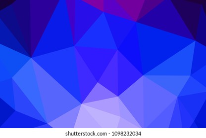 Dark Pink, Blue vector low poly cover. Colorful illustration in abstract style with triangles. Brand new design for your business.