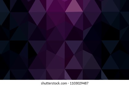Dark Pink, Blue vector low poly cover. Colorful abstract illustration with triangles. A new texture for your web site.