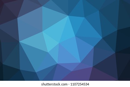 Dark Pink, Blue vector low poly layout. Elegant bright polygonal illustration with gradient. Textured pattern for your backgrounds.