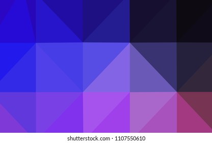 Dark Pink, Blue vector low poly texture. Colorful abstract illustration with gradient. A completely new template for your business design.