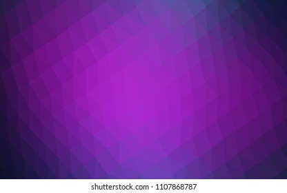Dark Pink, Blue vector low poly layout. Shining colored illustration in a Brand new style. Brand new design for your business.