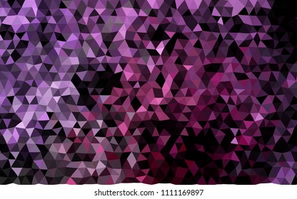 Dark Pink, Blue vector low poly pattern. Geometric illustration in Origami style with gradient.  Brand new design for your business.