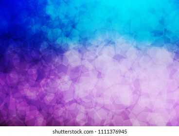 Dark Pink, Blue vector low poly pattern. Shining colored illustration in a Brand new style. Brand new style for your business design.