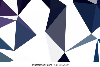 Dark Pink, Blue vector low poly texture. Shining colorful illustration with triangles. Template for cell phone's backgrounds.