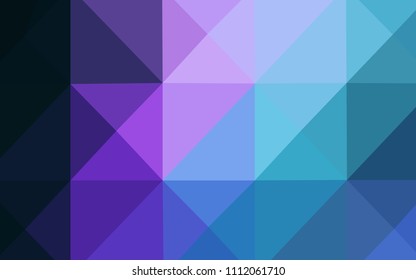 Dark Pink, Blue vector low poly cover. Geometric illustration in Origami style with gradient.  That new template can be used for your brand book.