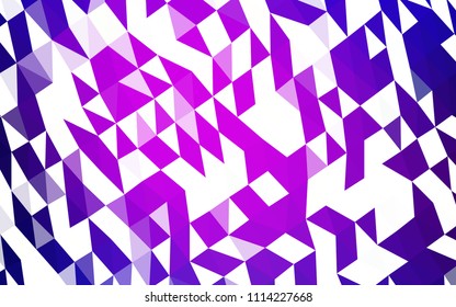 Dark Pink, Blue vector low poly texture. Colorful abstract illustration with gradient. A completely new template for your business design.