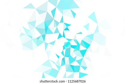 Dark Pink, Blue vector low poly cover. A sample with polygonal shapes. Best triangular design for your business.