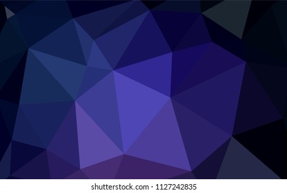 Dark Pink, Blue vector low poly cover. Shining colorful illustration with triangles. Brand new design for your business.