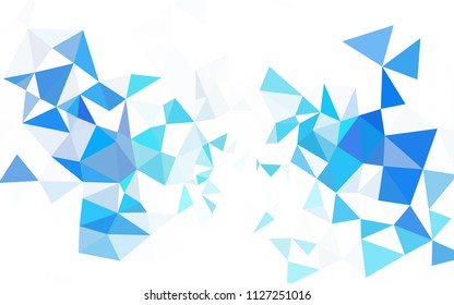 Dark Pink, Blue vector low poly texture. Colorful abstract illustration with triangles. Brand new design for your business.