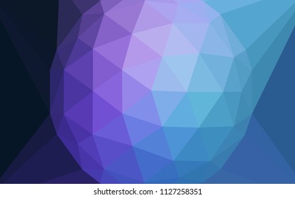 Dark Pink, Blue vector low poly texture with a diamond. Abstract illustration with an elegant triangles. Best triangular design for your business.