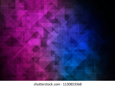 Dark Pink, Blue vector low poly low poly. A vague abstract illustration with gradient. A completely new template for your business design.