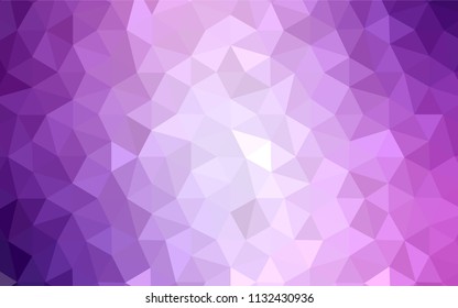 Dark Pink, Blue vector low poly texture. Shining colorful illustration with triangles. New template for your brand book.