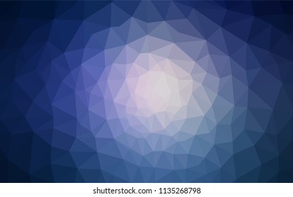 Dark Pink, Blue vector low poly layout. Shining colorful illustration with triangles. Best triangular design for your business.