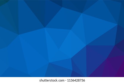 Dark Pink, Blue vector low poly texture. Colorful illustration in abstract style with triangles. Polygonal design for your web site.