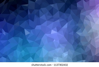 Dark Pink, Blue vector low poly texture. Shining colorful illustration with triangles. Pattern for a brand book's backdrop.