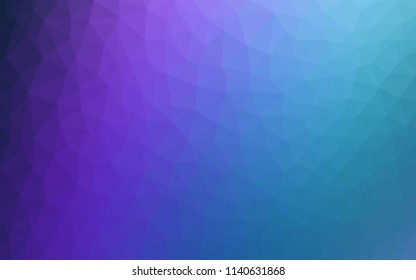 Dark Pink, Blue vector low poly texture. Colorful abstract illustration with triangles. Template for cell phone's backgrounds.