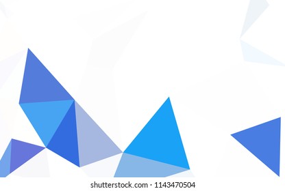 Dark Pink, Blue vector low poly cover. A completely new color illustration in a polygonal style. Pattern for a brand book's backdrop.