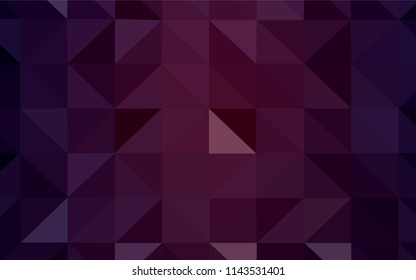 Dark Pink, Blue vector low poly cover. Modern abstract illustration with triangles. Brand new style for your business design.