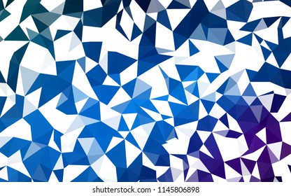Dark Pink, Blue vector low poly texture. Colorful illustration in polygonal style with gradient. Textured pattern for your backgrounds.