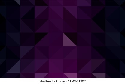 Dark Pink, Blue vector low poly cover. A completely new color illustration in a polygonal style. Triangular pattern for your design.