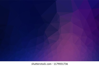 Dark Pink, Blue vector low poly layout. Shining illustration, which consist of triangles. The completely new template can be used for your brand book.