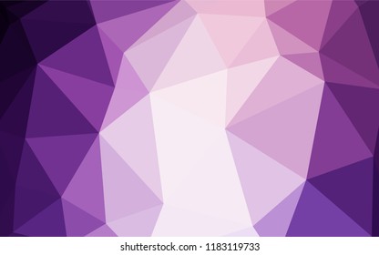 Dark Pink, Blue vector low poly texture. Shining polygonal illustration, which consist of triangles. A completely new design for your leaflet.