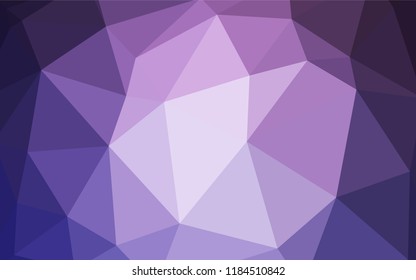 Dark Pink, Blue vector low poly layout. Shining polygonal illustration, which consist of triangles. A completely new design for your leaflet.