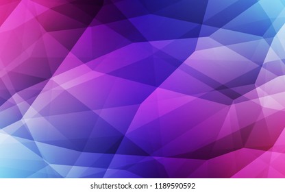 Dark Pink, Blue vector low poly cover. A sample with polygonal shapes. A new texture for your web site.