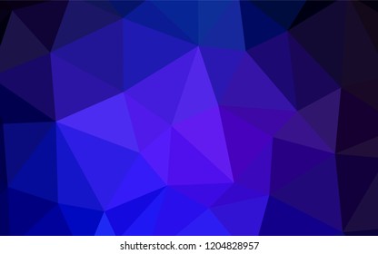 Dark Pink, Blue vector low poly texture. Creative geometric illustration in Origami style with gradient. Pattern for a brand book's backdrop.