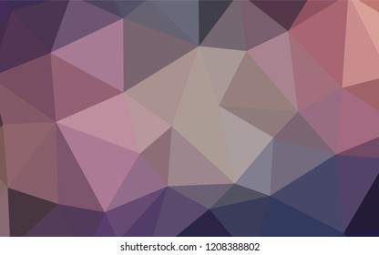 Dark Pink, Blue vector low poly texture. Creative illustration in halftone style with triangles. Best triangular design for your business.