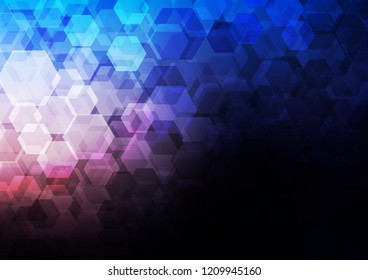 Dark Pink, Blue vector low poly template. A sample with polygonal shapes. Brand new design for your business.