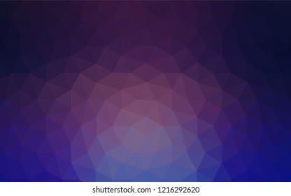 Dark Pink, Blue vector low poly layout. Colorful abstract illustration with triangles. Pattern for a brand book's backdrop.