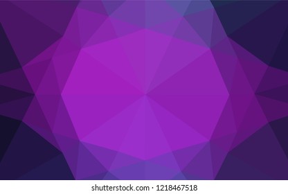 Dark Pink, Blue vector low poly layout. Creative geometric illustration in Origami style with gradient. A new texture for your design.