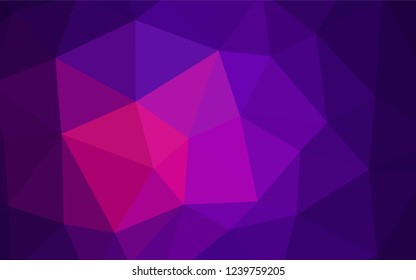 Dark Pink, Blue vector low poly layout. Colorful illustration in abstract style with triangles. Brand new design for your business.